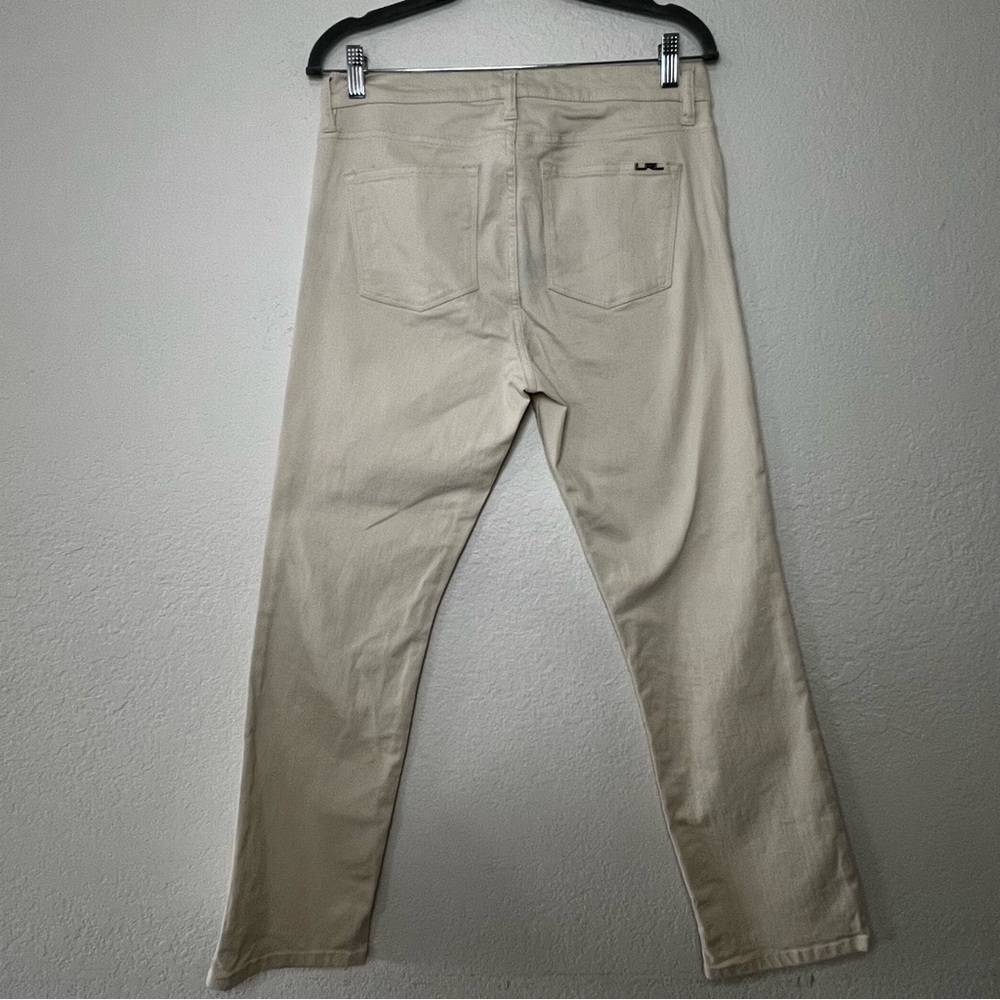 Lauren Ralph Lauren Off White Modern Straight Denim Pants Women’s Size 10 Petite - Picture 3 of 10